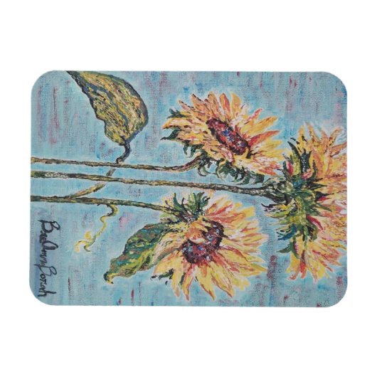 Zonnebloem Magnet Magneet (Horizontaal)