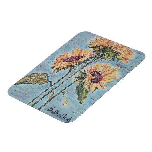 Zonnebloem Magnet Magneet (Linkerzijde)