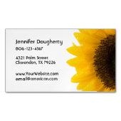 Zonnebloem Magnetisch Visitekaartje (Voorkant)