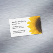 Zonnebloem Magnetisch Visitekaartje (Voorbeeld)