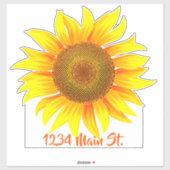 Zonnebloem mailbox sticker (Vel)