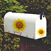 Zonnebloem mailbox sticker
