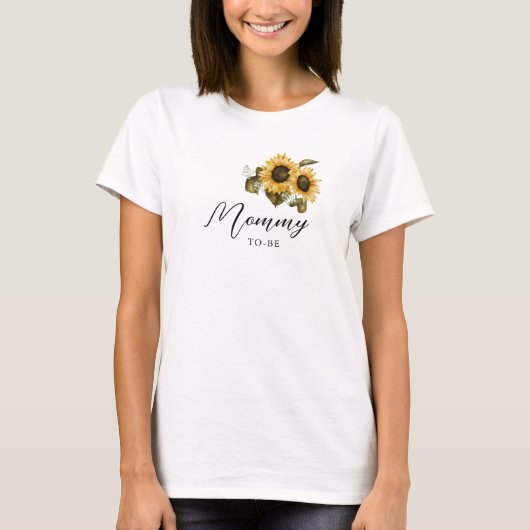 Zonnebloem mama om te zijn t-shirt (Voorkant)