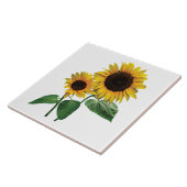 Zonnebloem mama's liefde tegeltje (Zijkant)