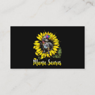 Zonnebloem Mamasaurus T Rex Dinosaurus Mama Saurus Visitekaartje