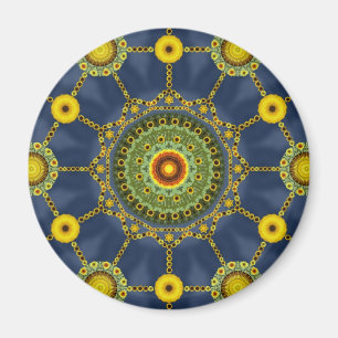 Zonnebloem Mandala Array Magnet