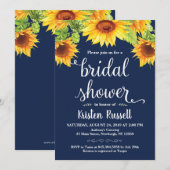 Zonnebloem Marine Bruiloftsontbijt Kaart (Voorkant / Achterkant)