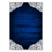 Zonnebloem Mason Jar Blauw Hout Trouwstok Kaarten (Achterkant)