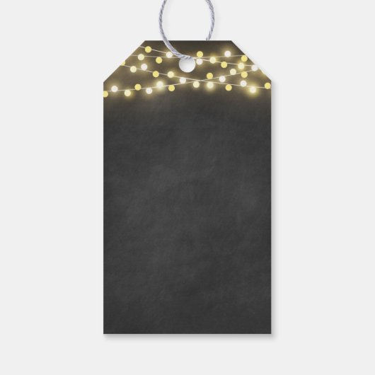 Zonnebloem Mason Jar krijtbord bruiloft dank u Cadeaulabel (Achterkant)