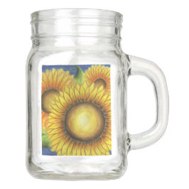 Zonnebloem Mason Jar Mok