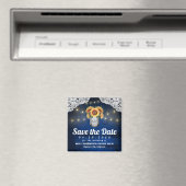 Zonnebloem Mason Jar Wood Save the Date Magnets Magneet (Insitu (Vaatwasser))