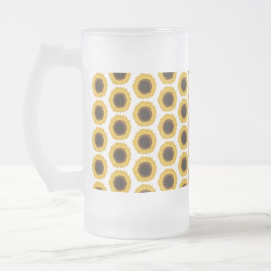 Zonnebloem Matglas Bierpul (Links)
