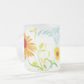 Zonnebloem Matglas Koffiemok (Voorkant links)