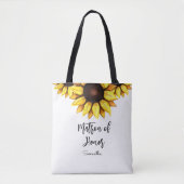 Zonnebloem Matron van Honor Wedding Tote Bag (Voorkant)