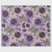 Zonnebloem Mauve  Cadeaupapier (Vlak)