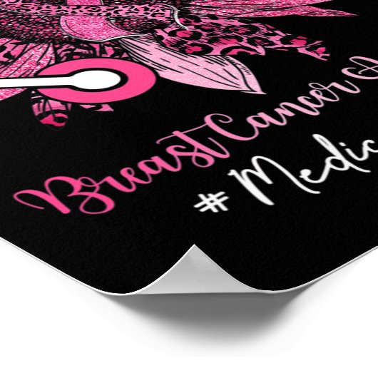 Zonnebloem Medische assistent Borstkanker A Poster (Hoek)