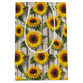 Zonnebloem Medium Cadeauzakje (Voorkant)