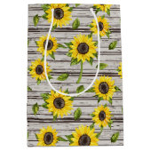 Zonnebloem Medium Cadeauzakje (Voorkant)