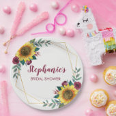 Zonnebloem Meel Vrijgezellenfeest Papieren Bordje (Feest)