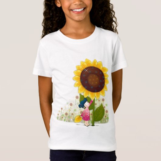 Zonnebloem Meisje Shirt (Voorkant)