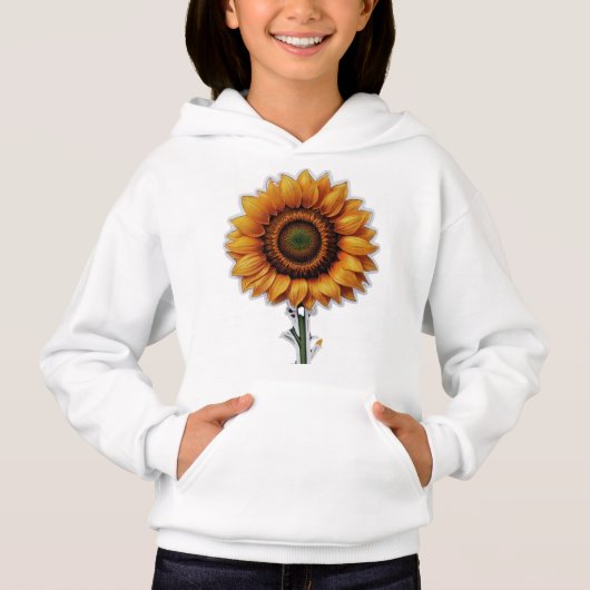 zonnebloem | Meisjes pullover hoodie (Voorkant)