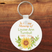 Zonnebloem Memorial in Loving Memory of the Sleutelhanger (Voorkant)