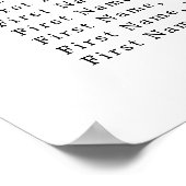 Zonnebloem met 6-tafelkleppen, geel poster (Hoek)