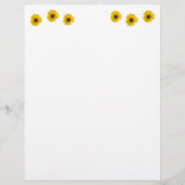 Zonnebloem met achtergrondverlichting (Helianthus) Briefhoofd (Voorkant)