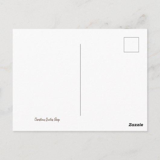 Zonnebloem met Altijd Onthoud dat God van je houdt Briefkaart (Achterkant)