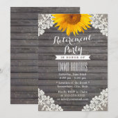  Zonnebloem met Barn Wood Pensioen Kaart (Voorkant / Achterkant)