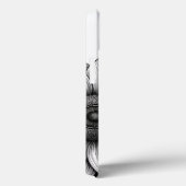 Zonnebloem met Bee Zwart en Wit iphone 13 Hoesje (Achterkant / Rechts)