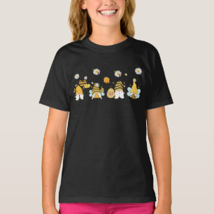 Zonnebloem met bijen Funny Hippie Gnome Gift T-shirt
