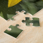 Zonnebloem met bijen legpuzzel (Zijkant)