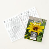 Zonnebloem met bijenfoto Grootmoeders recept boek (Binnen)