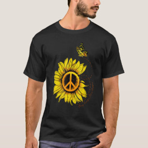 Zonnebloem met bijenhippiekoepel voor bloem G T-shirt