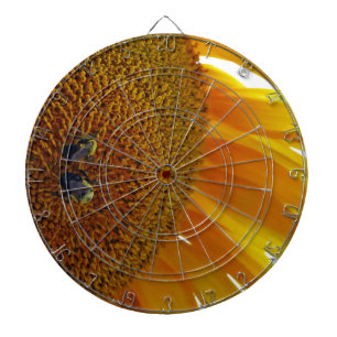 Zonnebloem met bloemen dartbord