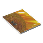 Zonnebloem met bloemen notitieblok (Schuin)
