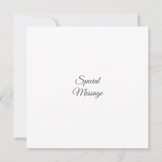 Zonnebloem, met hand geslepen Waterverf Bedankkaart (Achterkant)