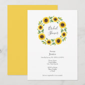 Zonnebloem, met hand geslepen Waterverf Kaart (Voorkant / Achterkant)