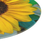 Zonnebloem met Honeybee Glass Cutting Board Snijplank (Hoek)