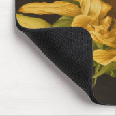 Zonnebloem met hoofdpijn mousepad muismat (Hoek)