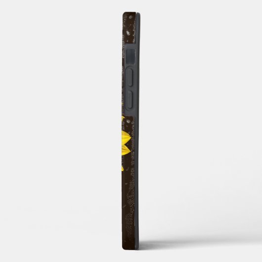 Zonnebloem met regendruppels op raam Case-Mate iPhone case (Achterkant / Links)
