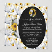 Zonnebloem met Skull Weddenschap Kaart (Voorkant / Achterkant)