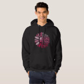 Zonnebloem met sterke borstkanker hoodie (Voorkant volledig)