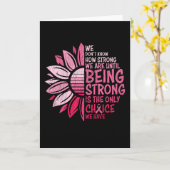 Zonnebloem met sterke borstkanker kaart (Gele Bloem)