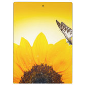 Zonnebloem met vlinder klembord (Achterkant)