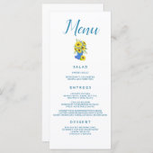 Zonnebloem met weddenschap menu (Voorkant / Achterkant)