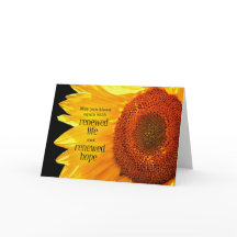 Zonnebloem met zintuiglijk bericht goed