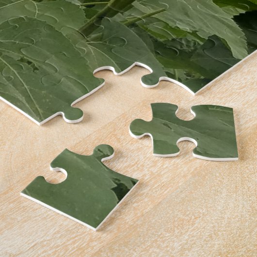  zonnebloem met zonnebril legpuzzel (Zijkant)