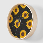 Zonnebloem met Zwarte Achtergrond - Moderne Boerde (Hoek)